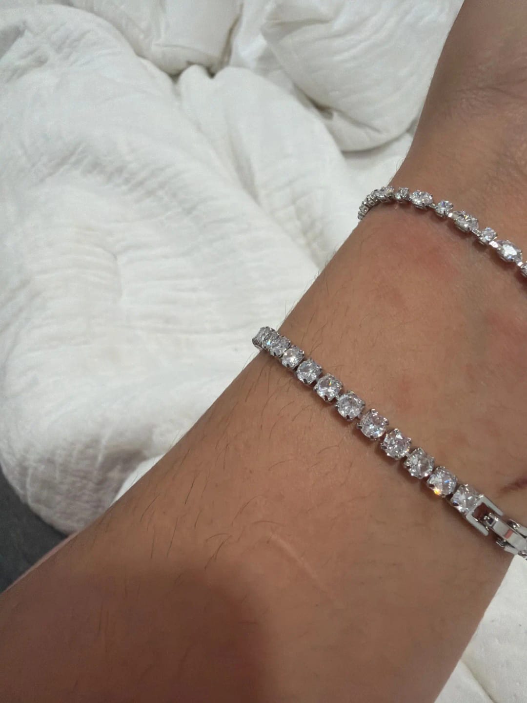 Customer photo review of Bracelet tennis (argent)