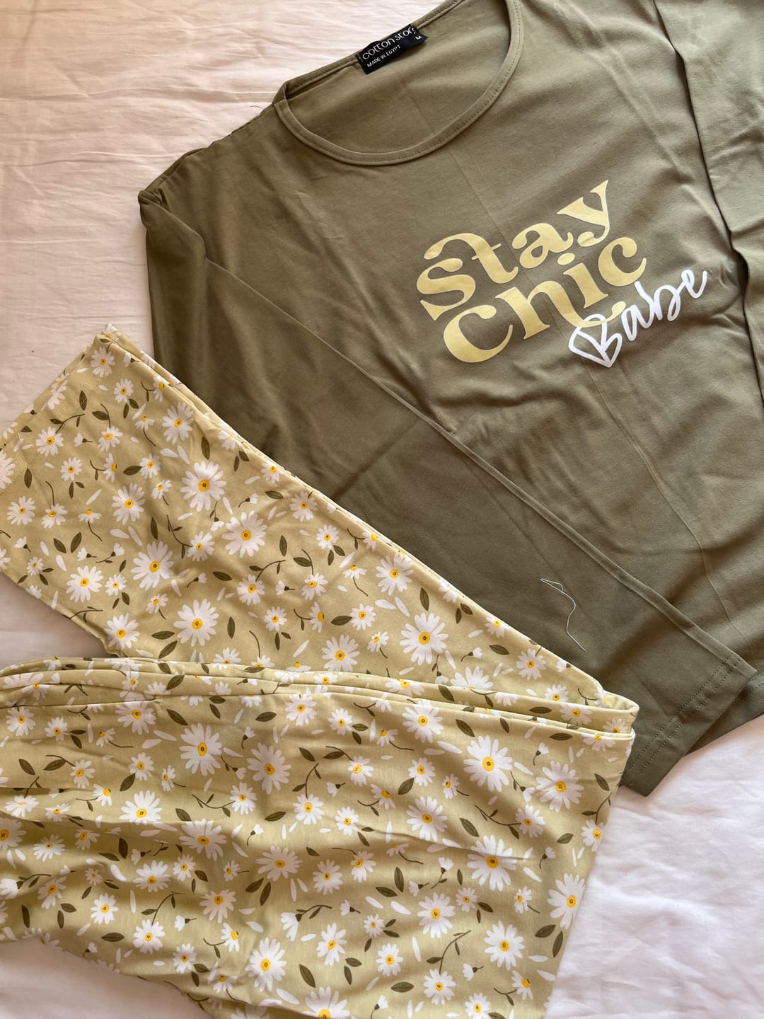 Customer photo review of stay chic pajama set