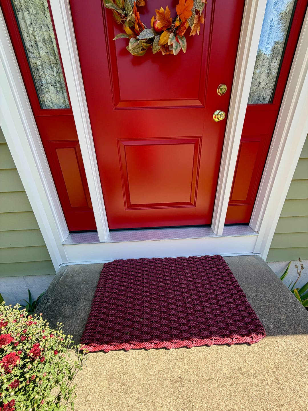 Customer photo review of Pomegranate Doormat