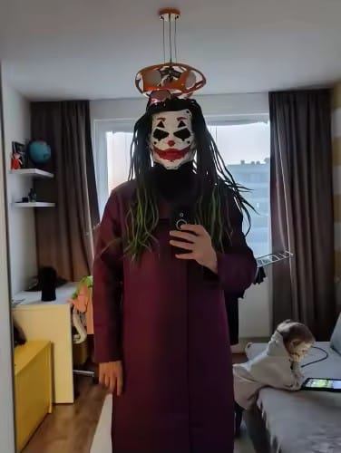 Customer photo review of HauntHQ™Joker Mask