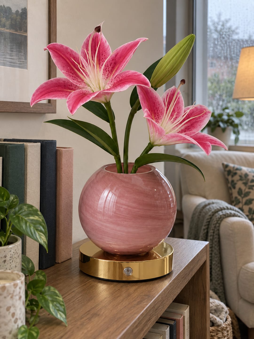 Customer photo review of Lily Bloom Lamp