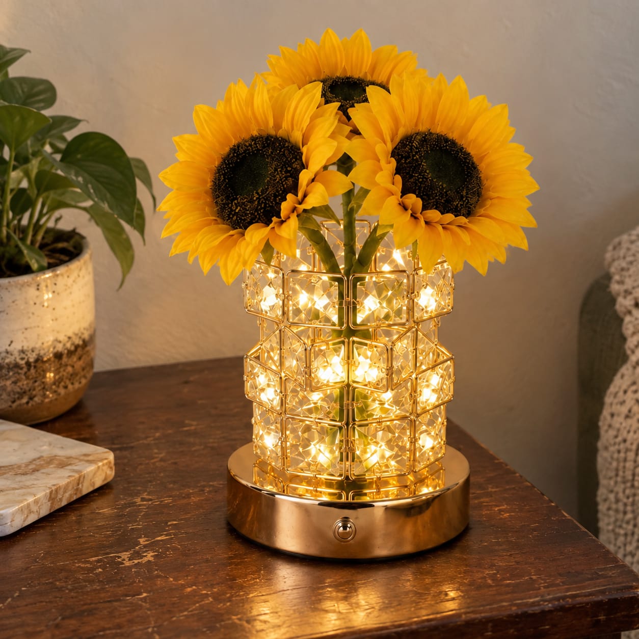 Customer photo review of Sunflower Bloom Lamp