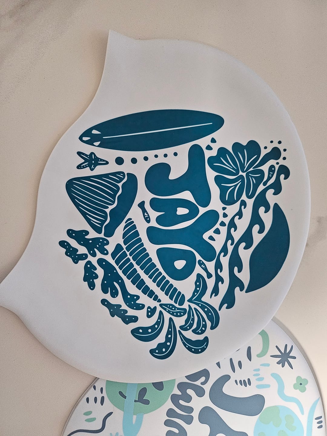 Customer photo review of JAYD Swim Cap - Turtle Tribe