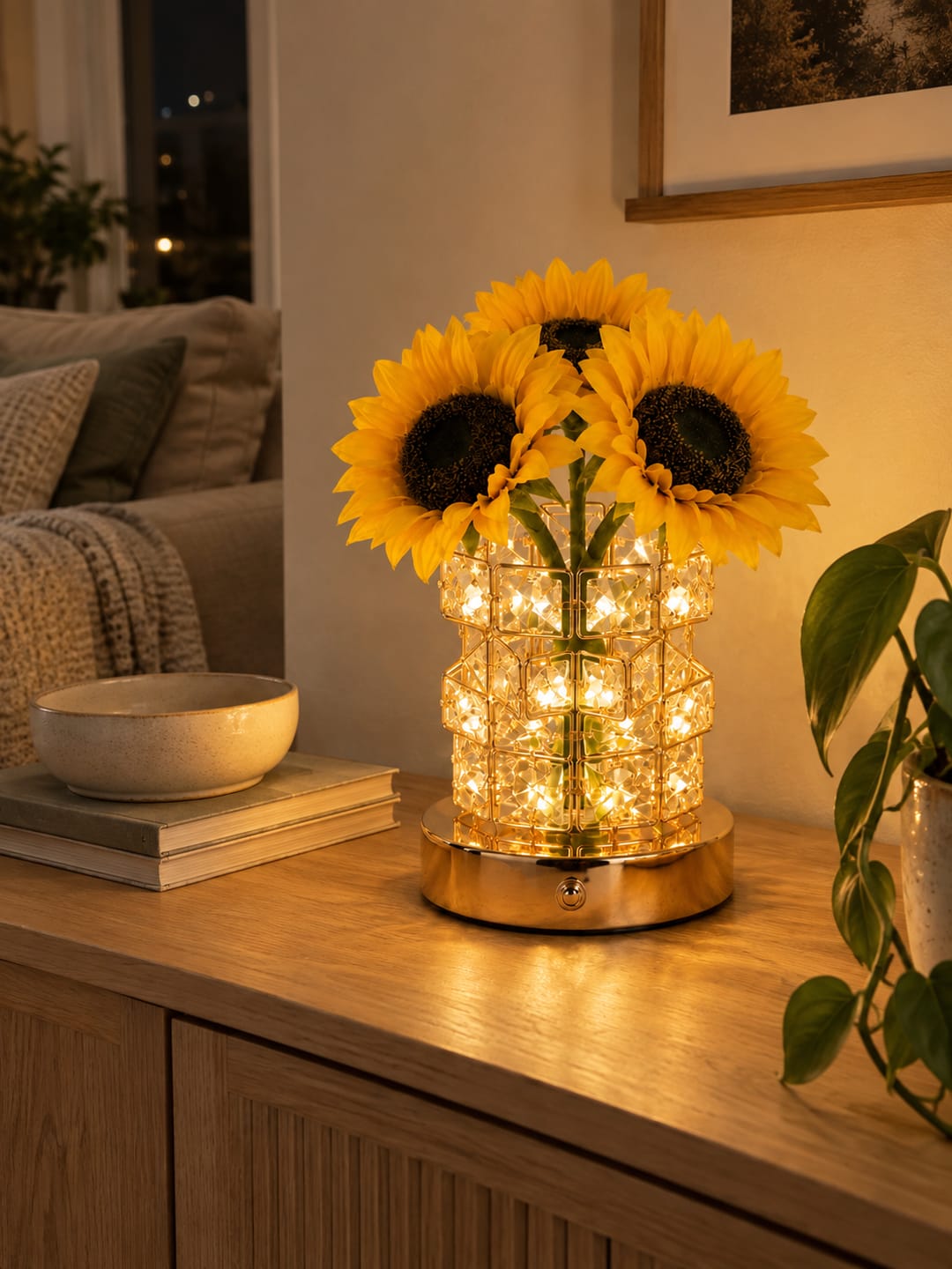 Customer photo review of Sunflower Bloom Lamp