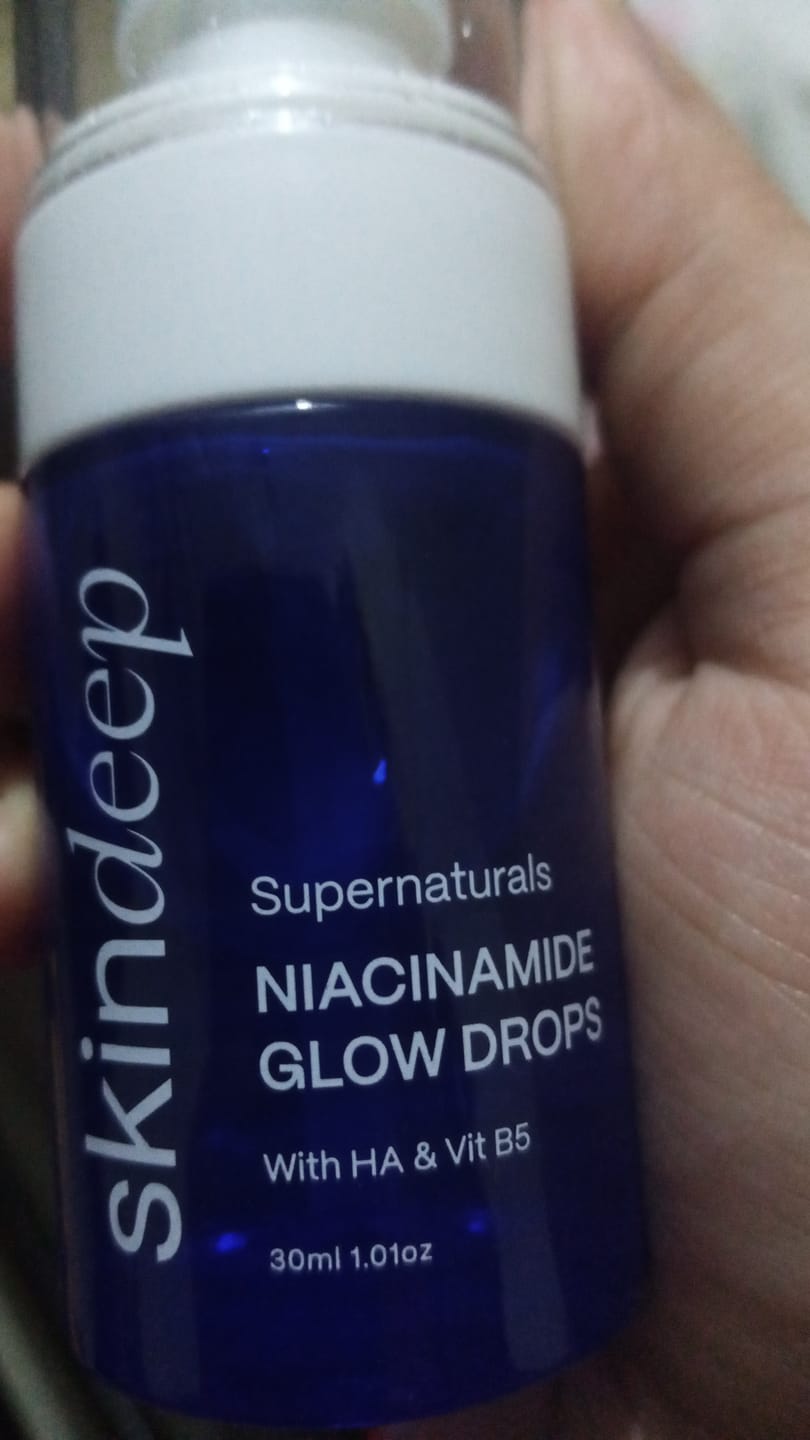Customer photo review of NIACINAMIDE GLOW DROPS - with HA & Vit B5