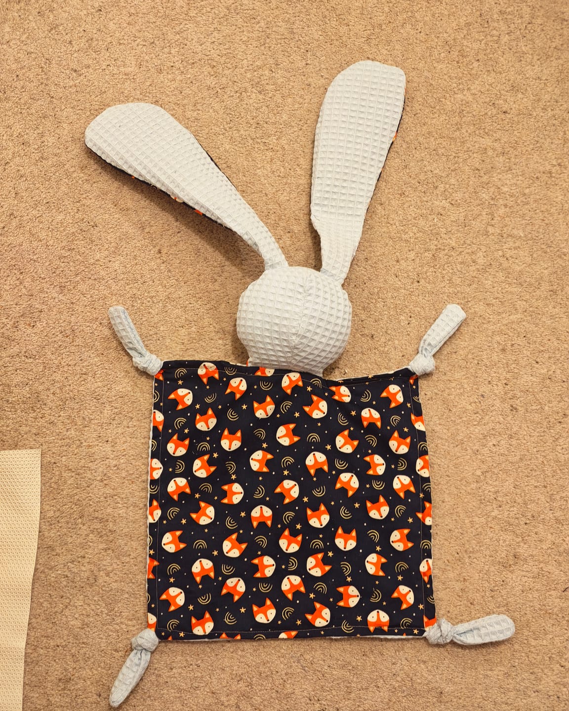 Customer photo review of Moonlit Foxes Rose & Hubble Cotton Poplin Fabric