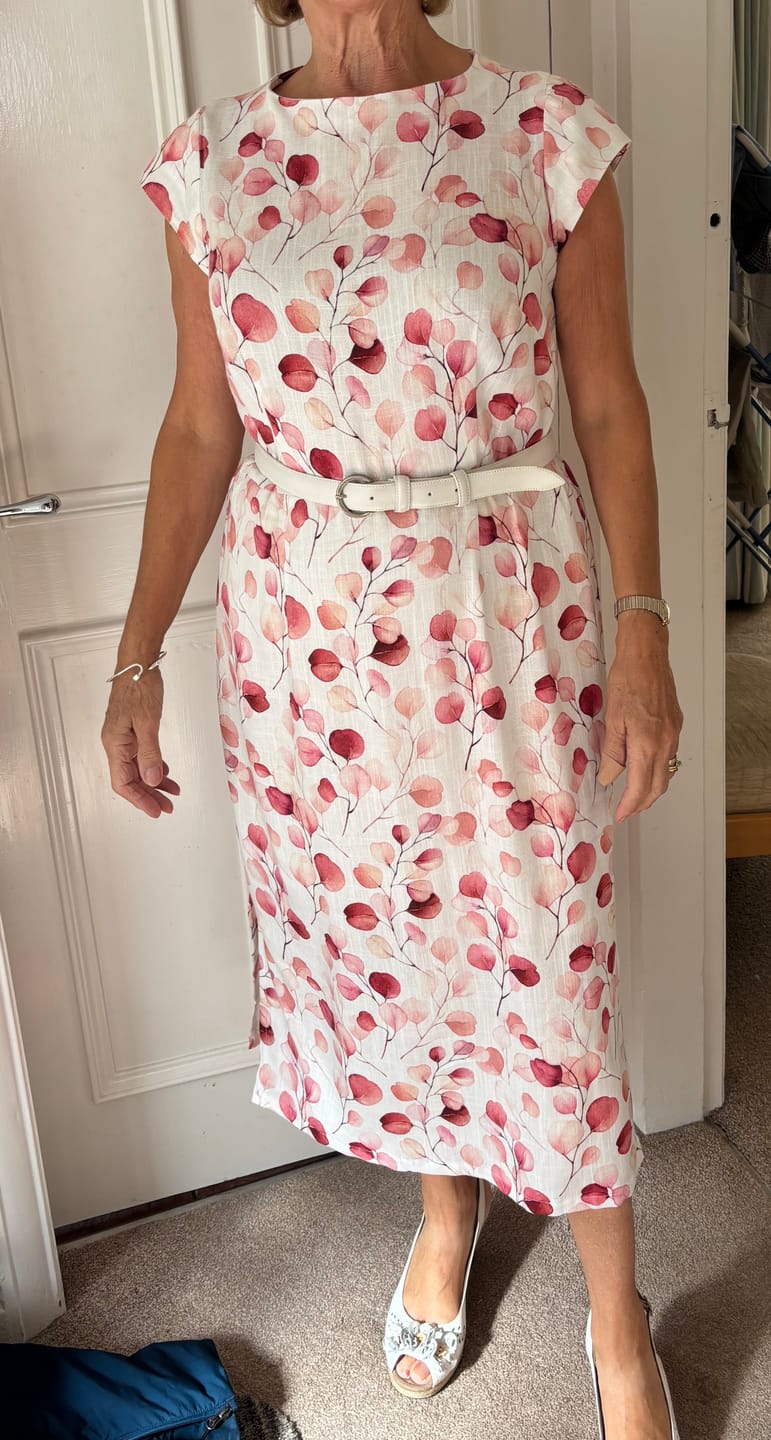 Customer photo review of Petal and Vine Linen Viscose Fabric