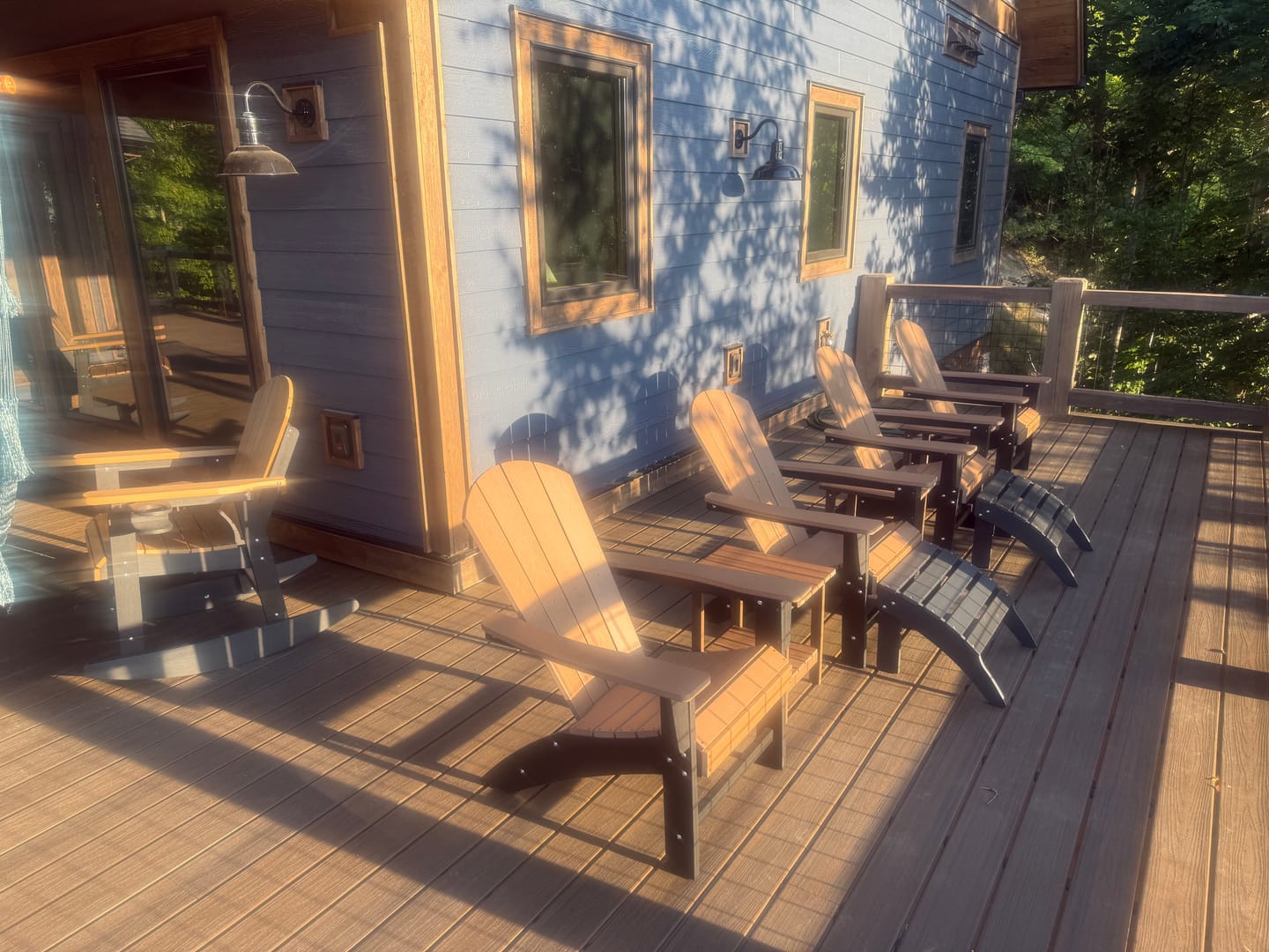 Customer photo review of Classic Adirondack Chairs - Set of 4