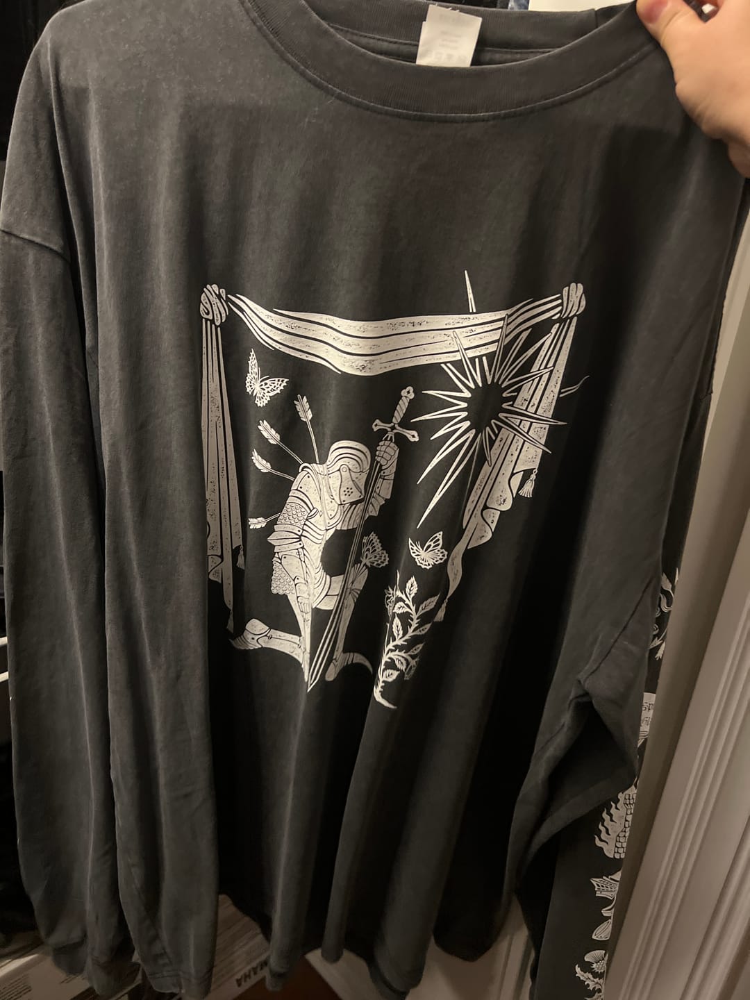 Customer photo review of Kneeling Knight Oversized Long Sleeve