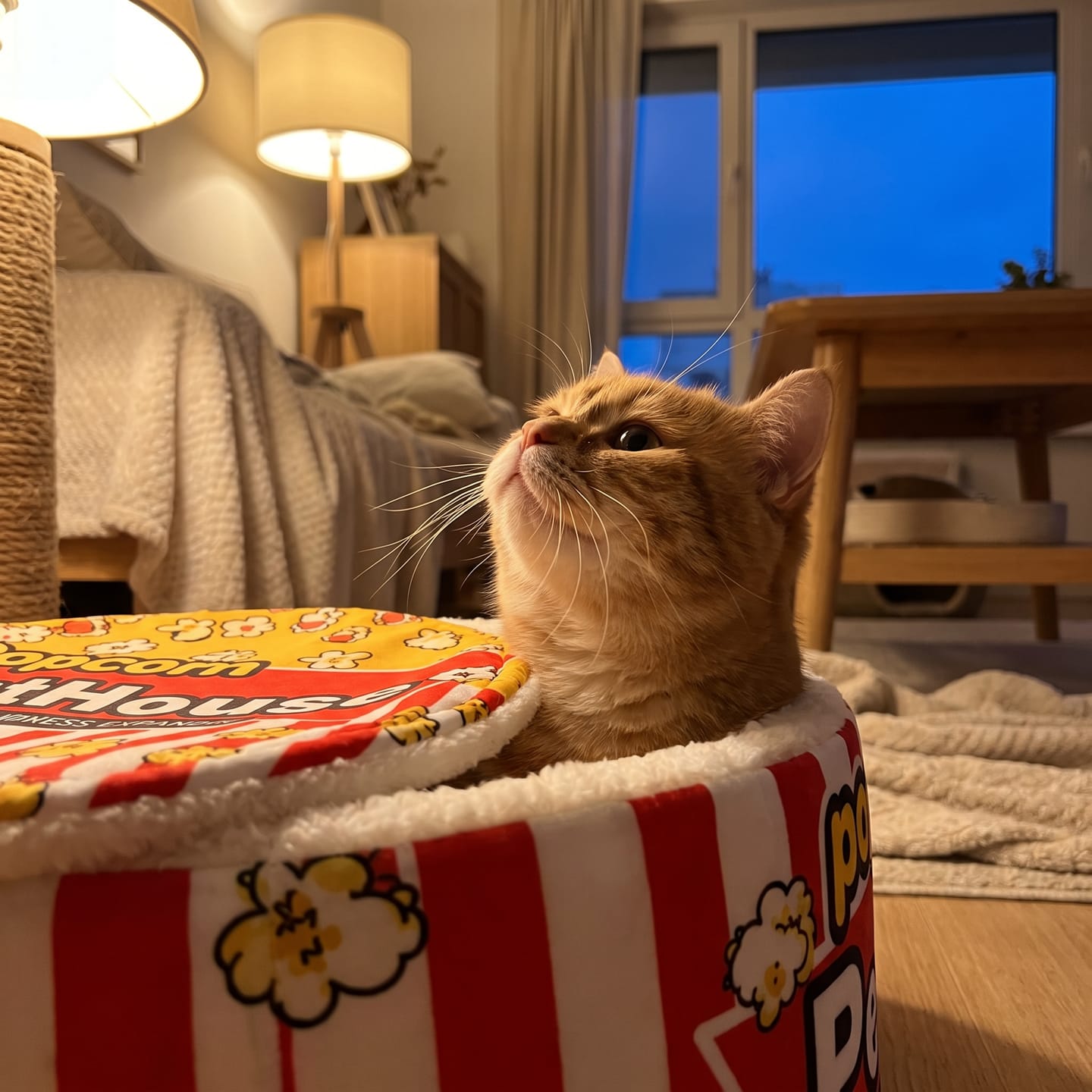 Customer photo review of Cama PopCorn para tu gato