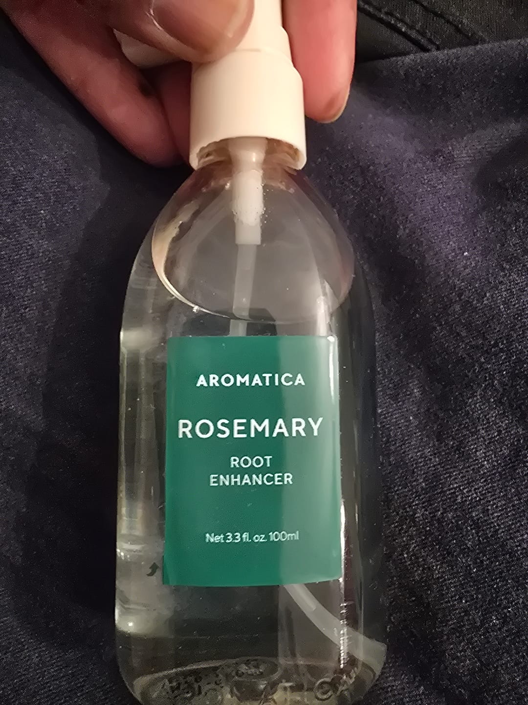 Customer photo review of Aromatica - Soin fortifiant pour les cheveux aux racines de romarin - 100ml