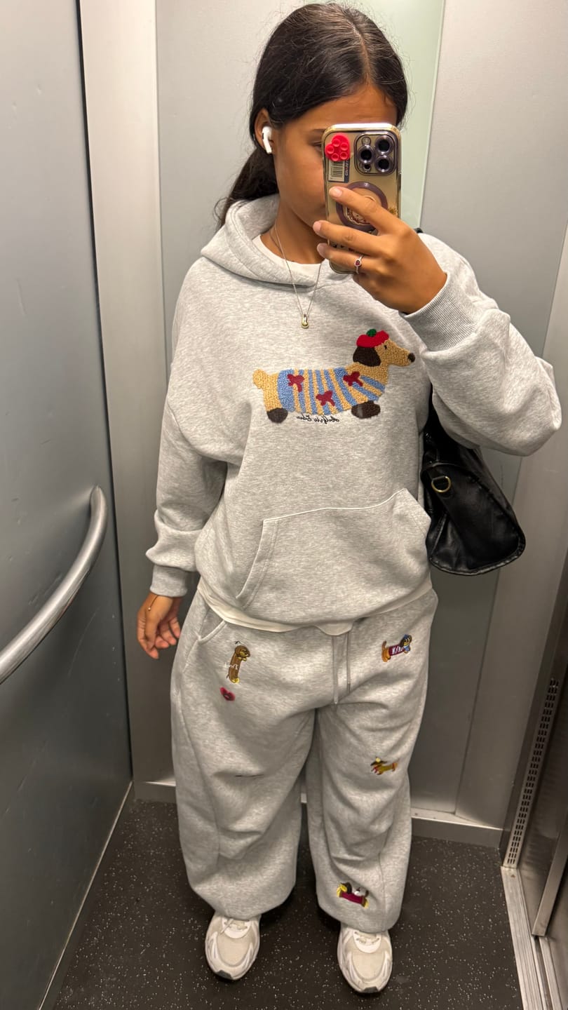 Customer photo review of Aelfric Eden Cartoon Dachshund Hoodie