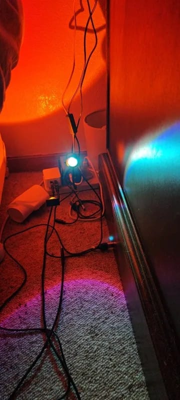 Customer photo review of Light Projector Yellow Sunset