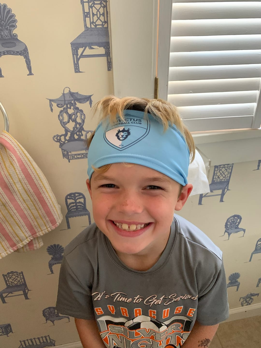 Customer photo review of Custom Sports Headband