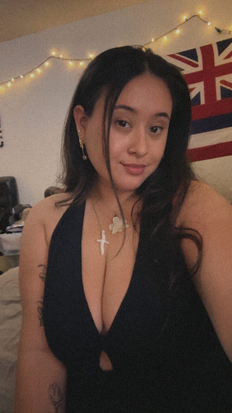 Customer photo review of Pearl Cross Necklace