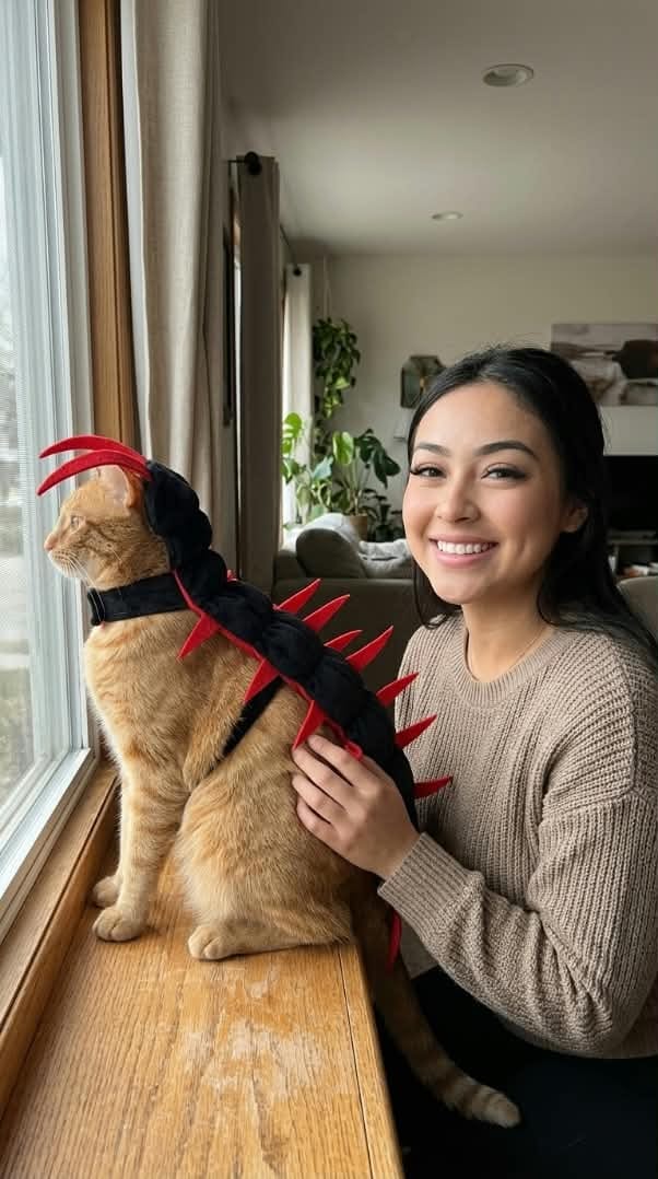 Customer photo review of traje de gato 3D centipeda