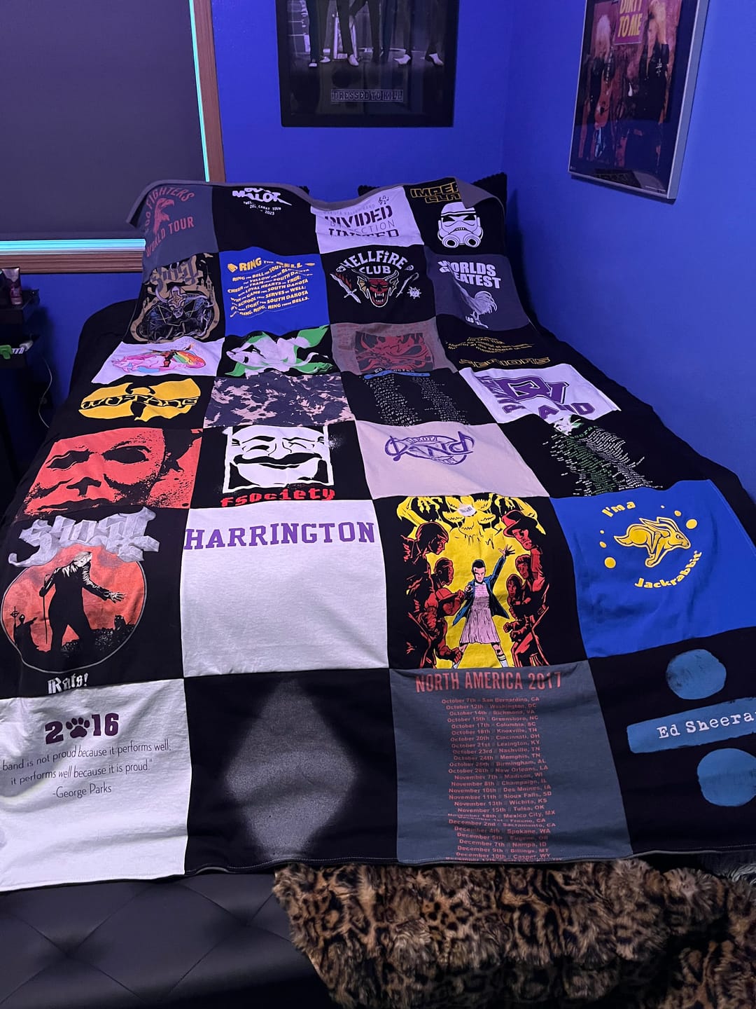 Customer photo review of Project Repat T-Shirt Quilt