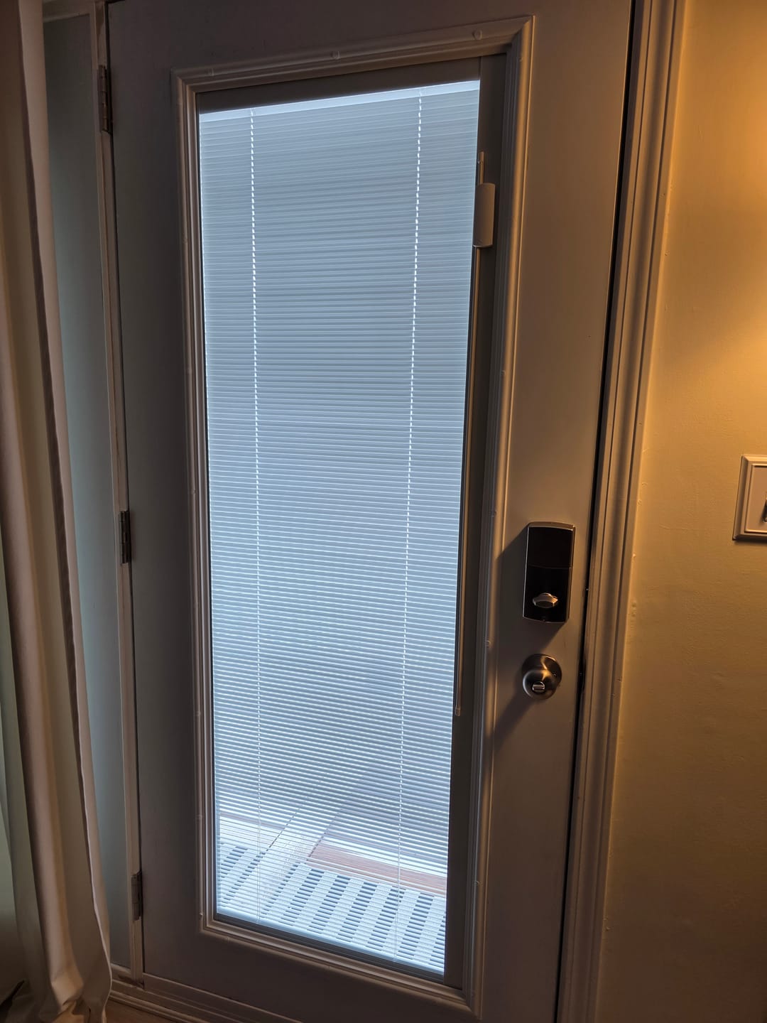 Customer photo review of Raise & Lower Blinds Glass and Frame Kit (Full Lite)