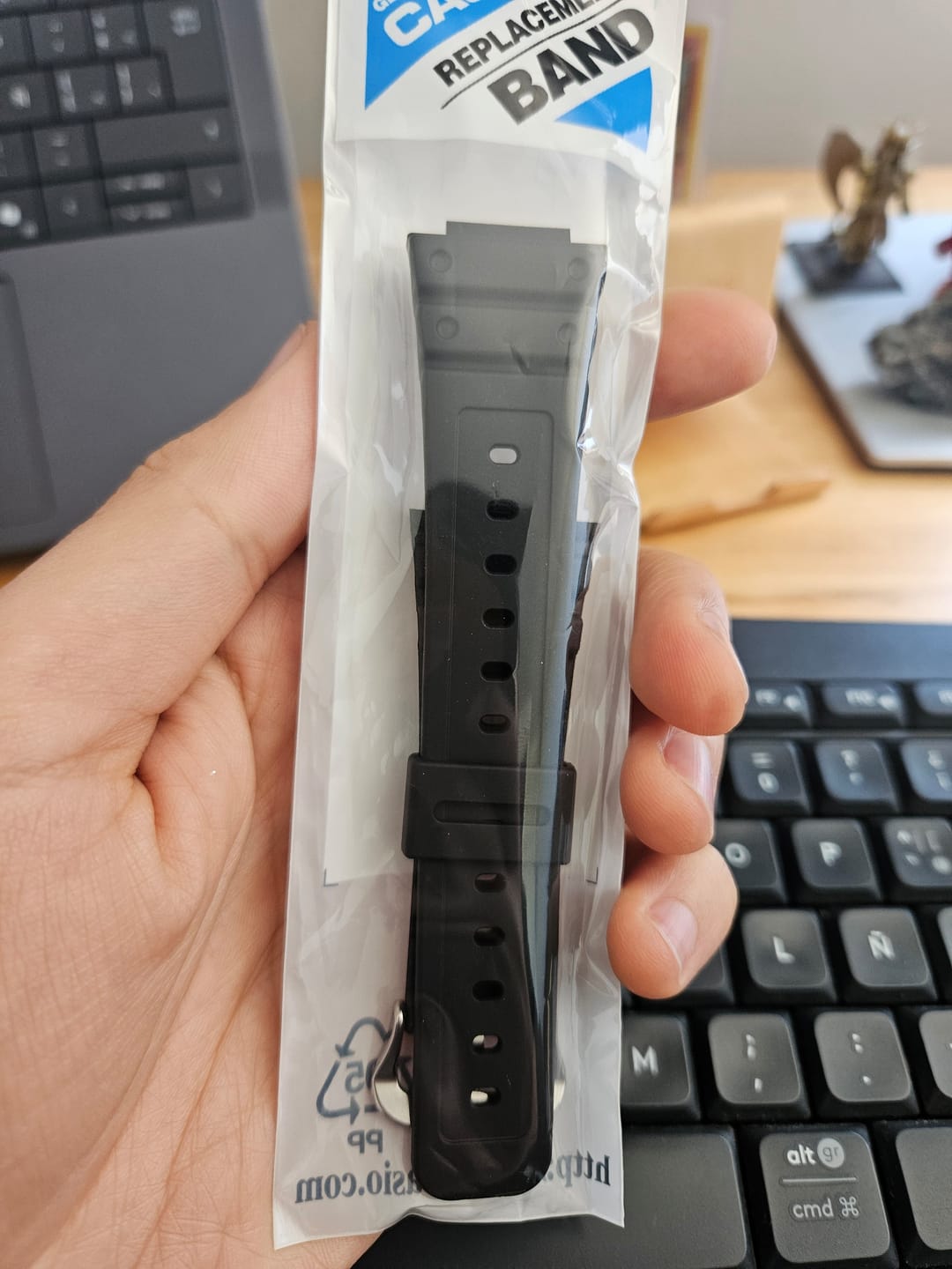 Customer photo review of Correa De Repuesto Casio G-Shock Bands 10512401 (DW-5000, DW-5600, DW5750, etc.)
