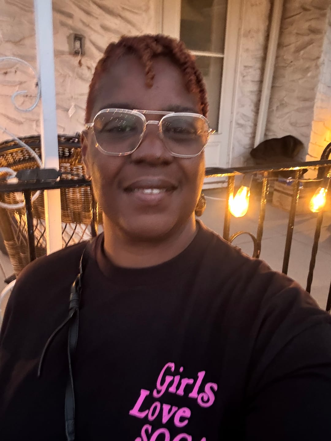 Customer photo review of Girls Love Soca T-Shirt - Black