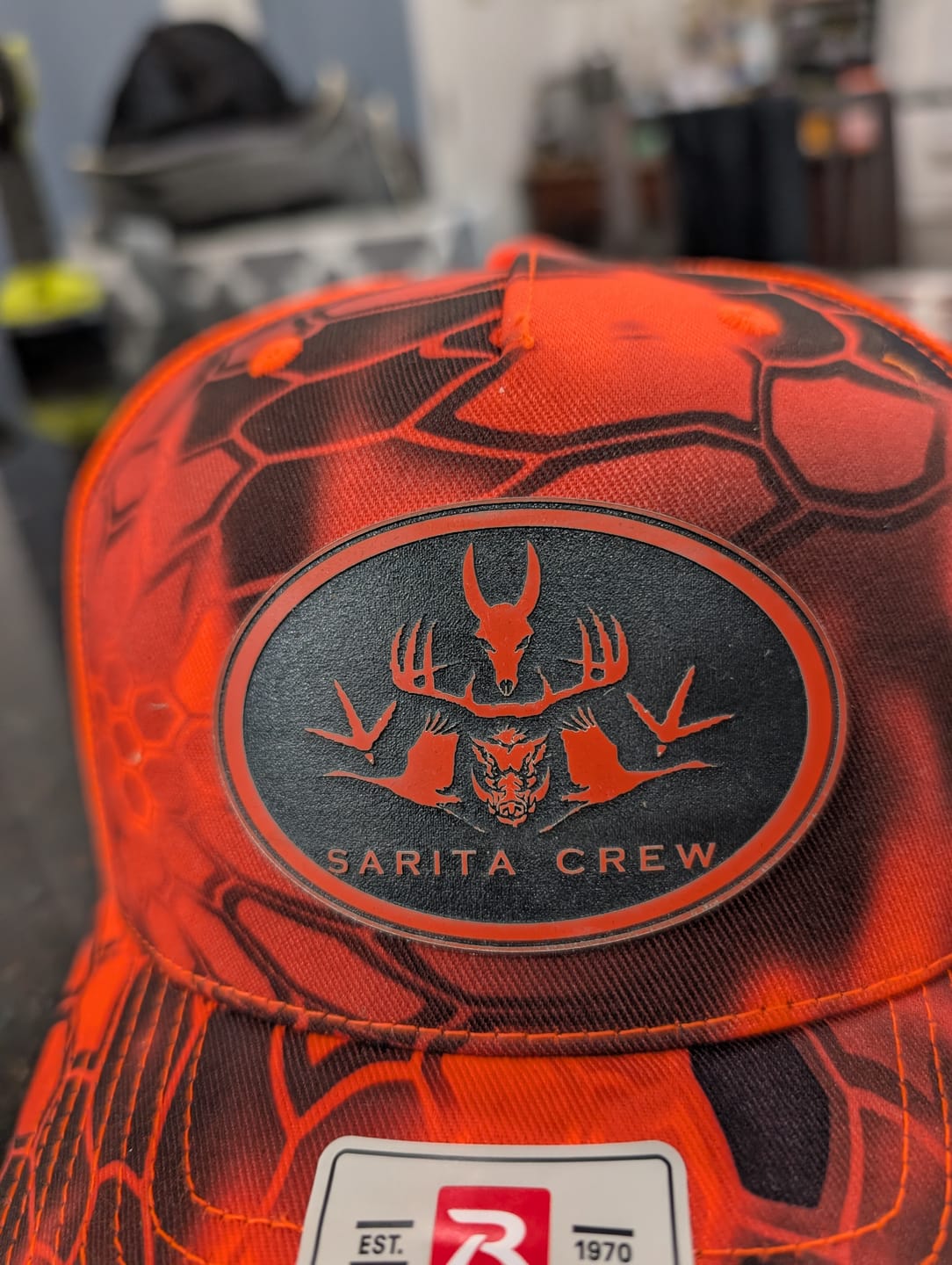 Customer photo review of Acrylic Panel - Orange / Black (12"x24") - 1/16” thickness