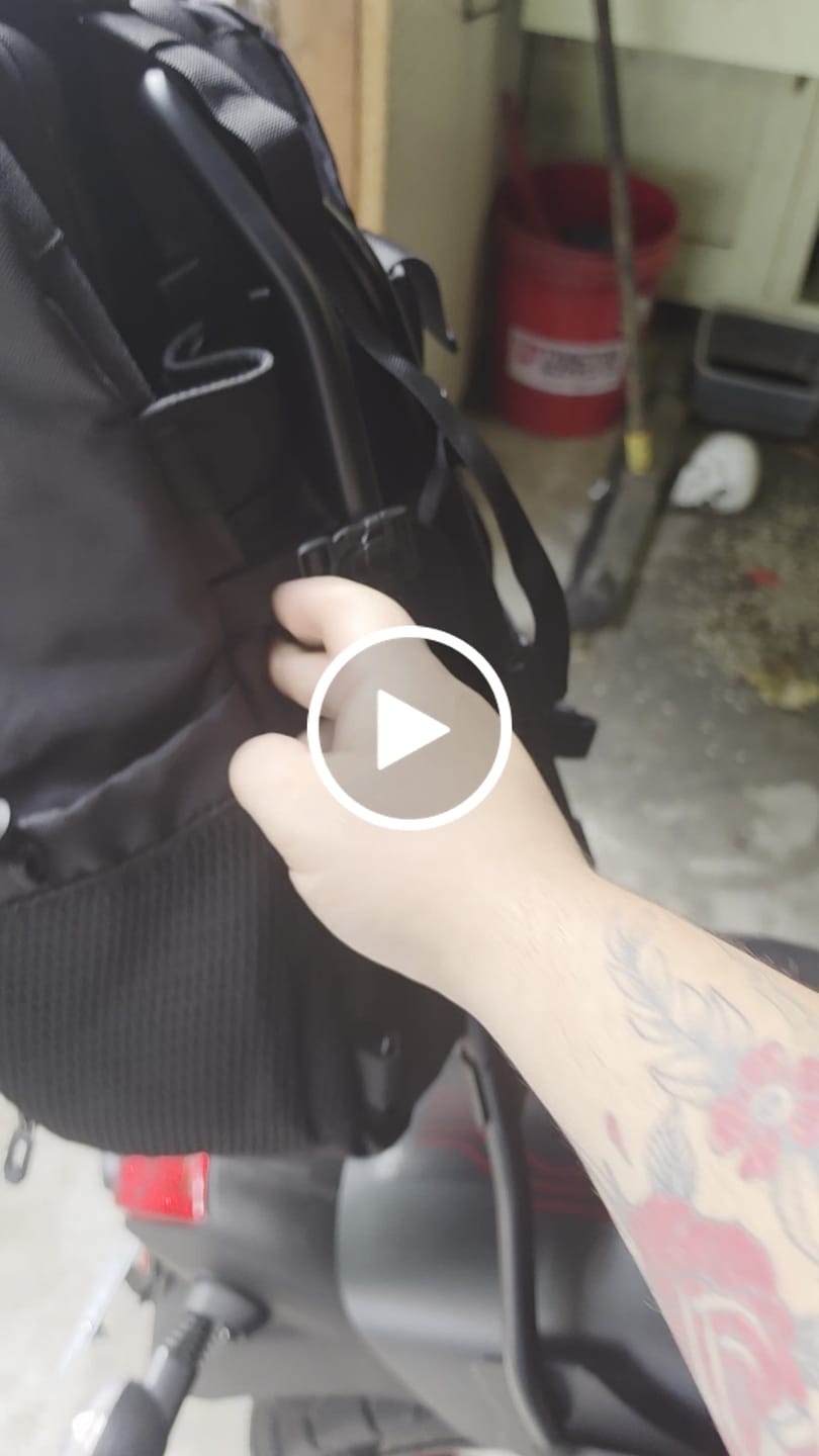 Customer video review of Iron Born Blade 25" Sissy Bar with Foldable Luggage Rack for Kawasaki Vulcan S Matte Black