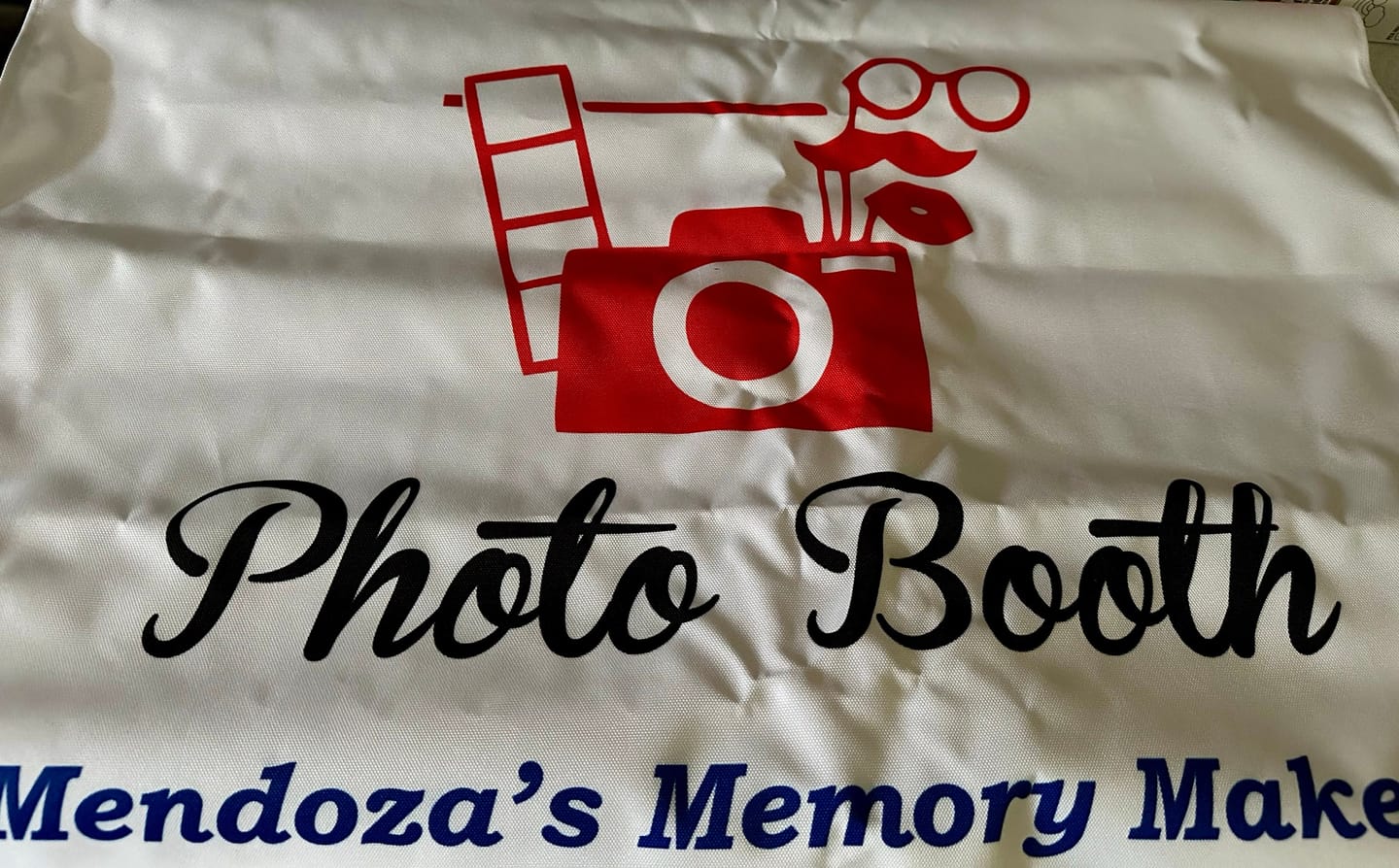 Customer photo review of Custom printed table runner