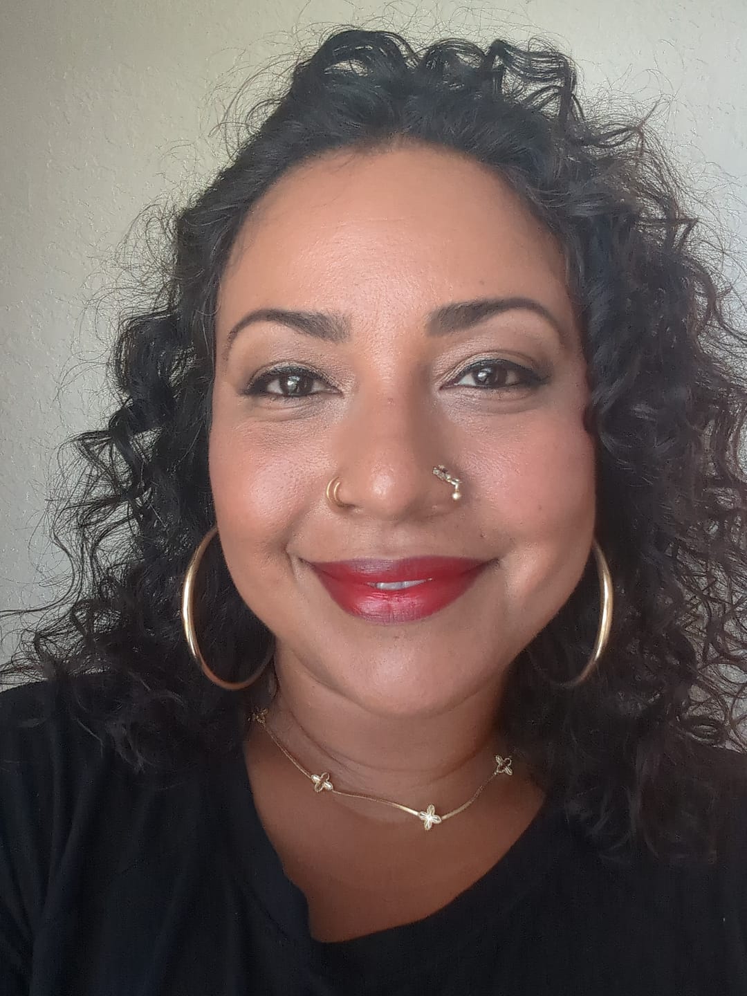 Customer photo review of Perfect Red Lipstick