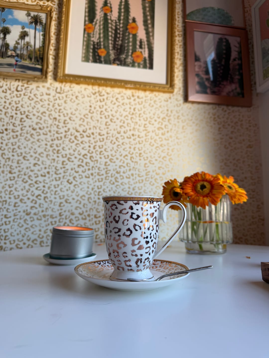 Customer photo review of Golden Leopard Fine Porcelain Mug