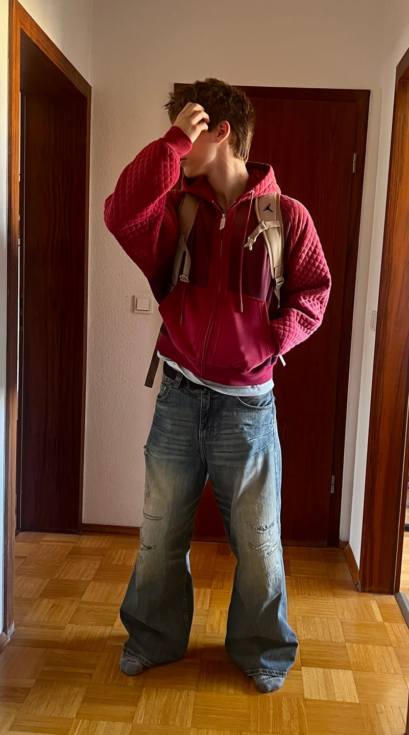 Customer photo review of Scar Denim Sand Blue