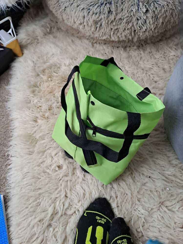 Customer photo review of FlexiBag™ - Bolsa de Compra Plegable con Ruedas