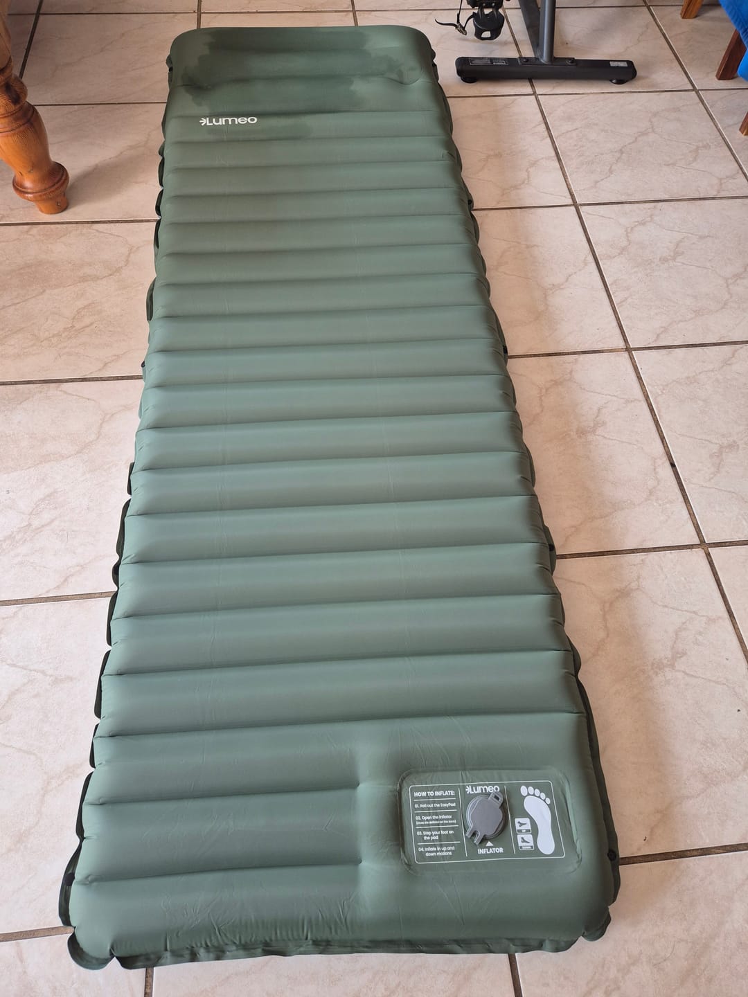 Customer photo review of Lumeo EasySleep Air Bed - SPECIAL OFFER