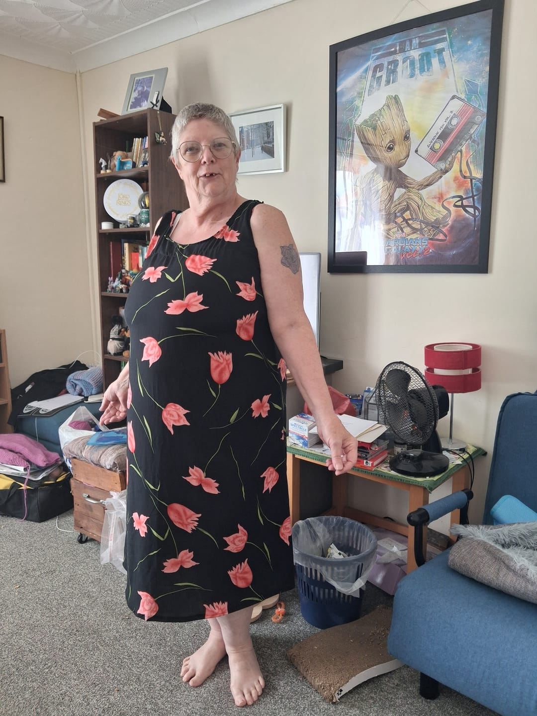 Customer photo review of Spring Petals Viscose Challis Fabric