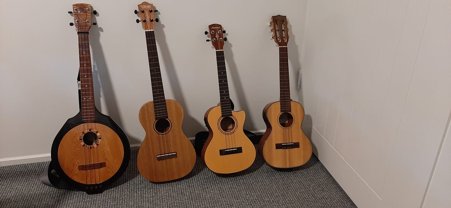 Customer photo review of BB Worth Brown Baritone Ukulele Strings DGBE Tuning Fluorocarbon 2 Restrings per Packet