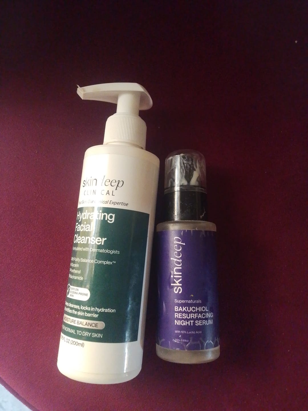 Customer photo review of Hydrating Facial Cleanser