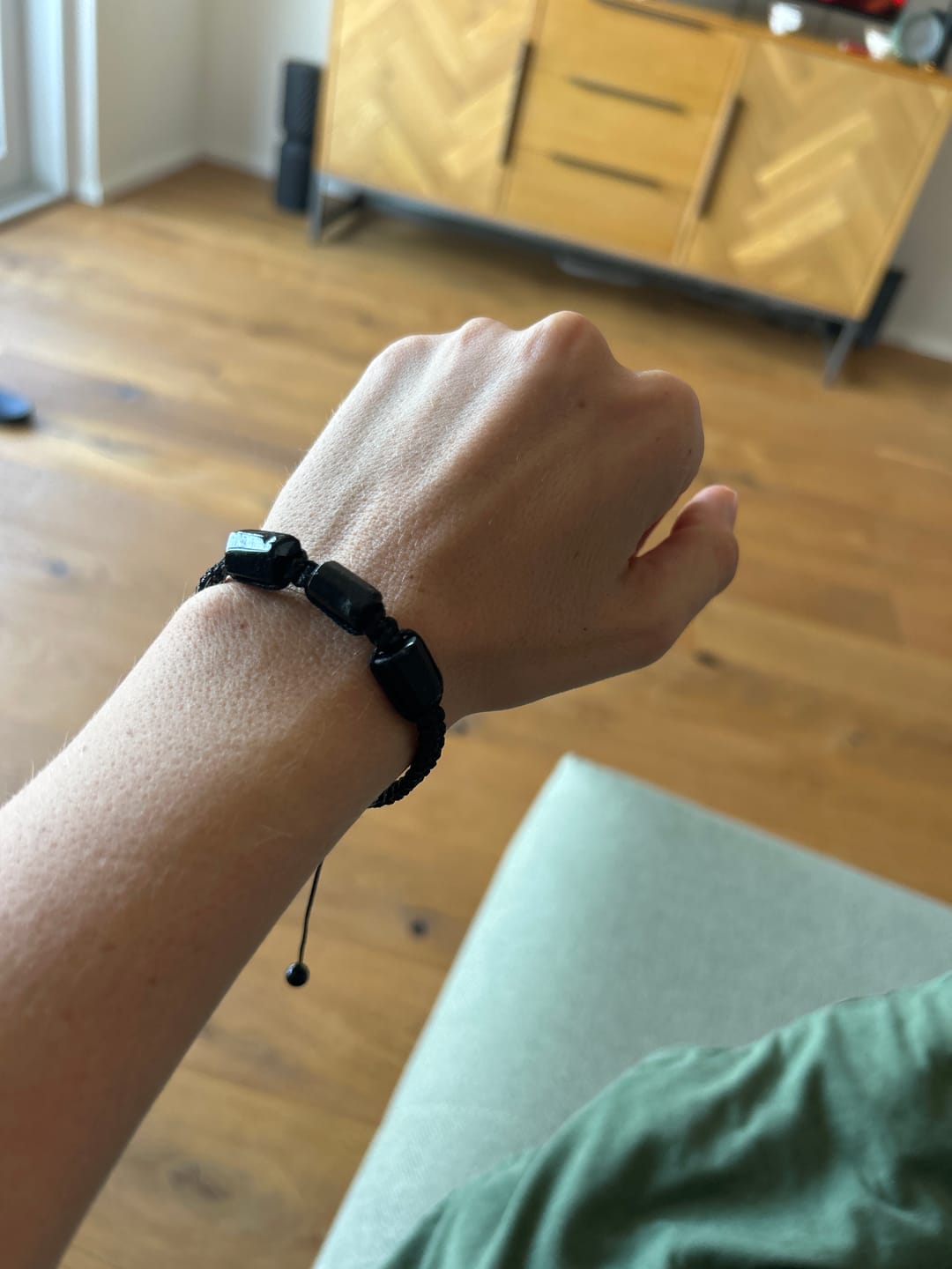 Customer photo review of Turmalin Armband - Unbearbeitet