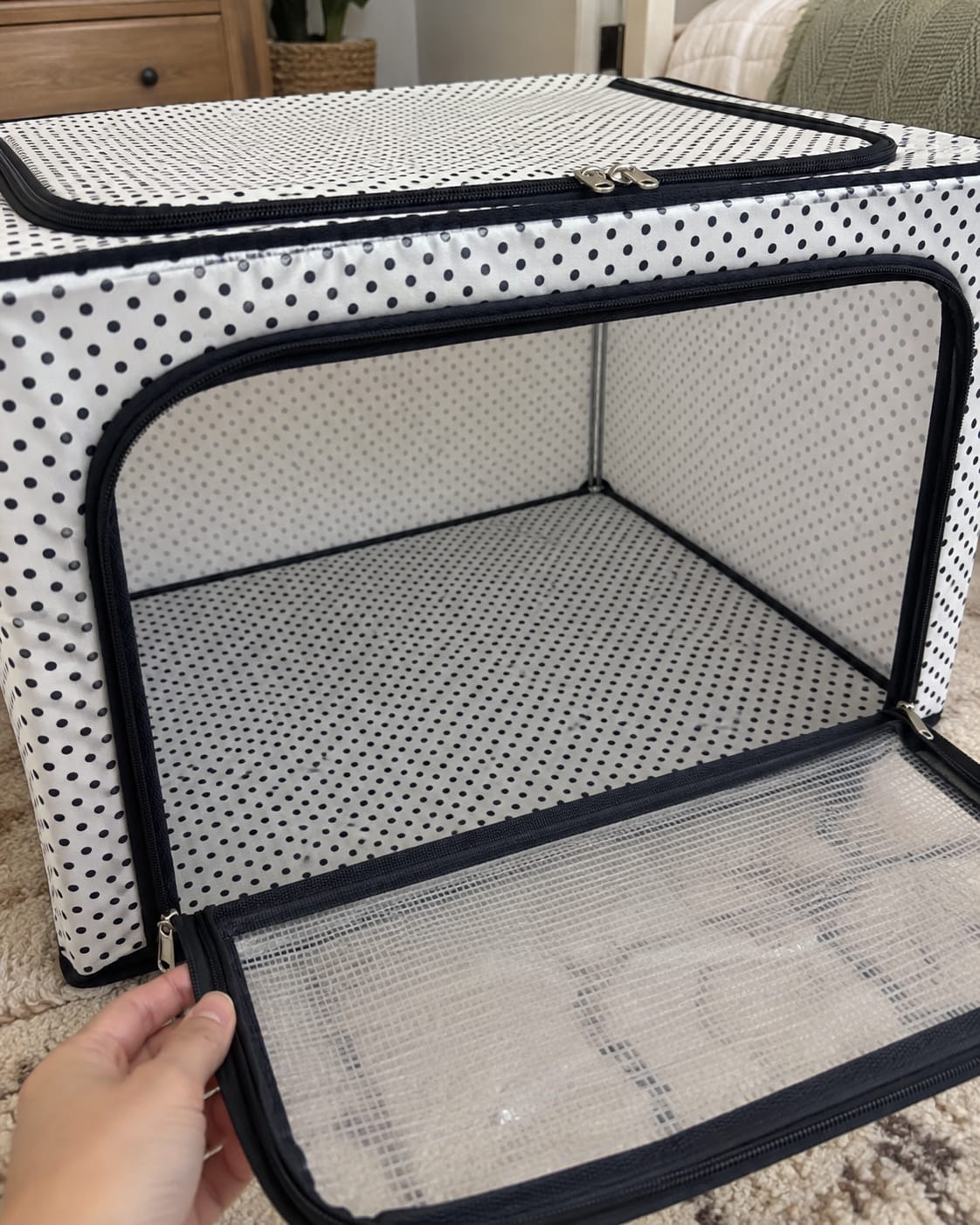 Customer photo review of Gulehome 3'Lü Katlanabilir Demir İskeletli Düzenleyici Hurç