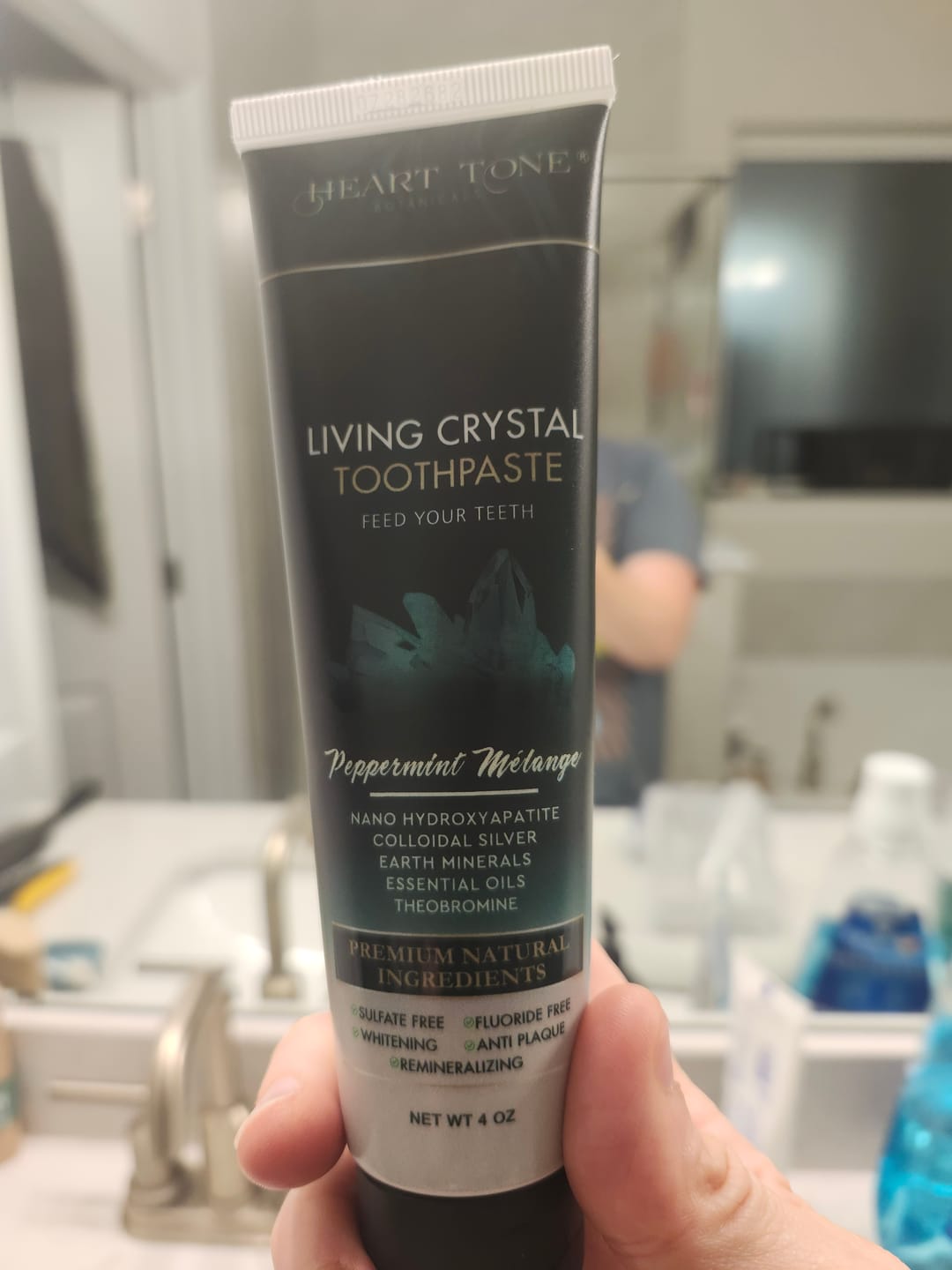 Customer photo review of Living Crystal Toothpaste