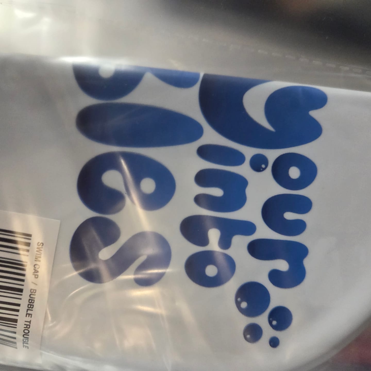 Customer photo review of JAYD Swim Cap - Bubble Trouble