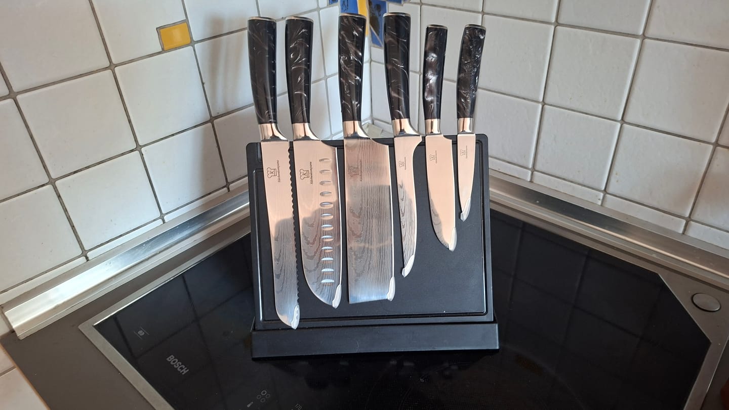 Customer photo review of Kuro Messerset Premium 8-teilig