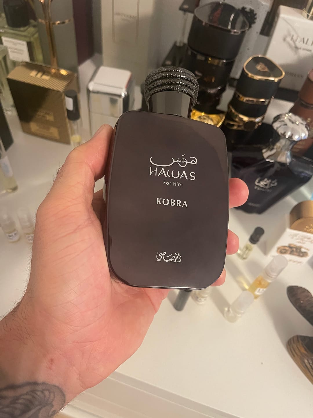 Customer photo review of Rasasi Hawas Kobra for Him Eau de Parfum Heren 100ml
