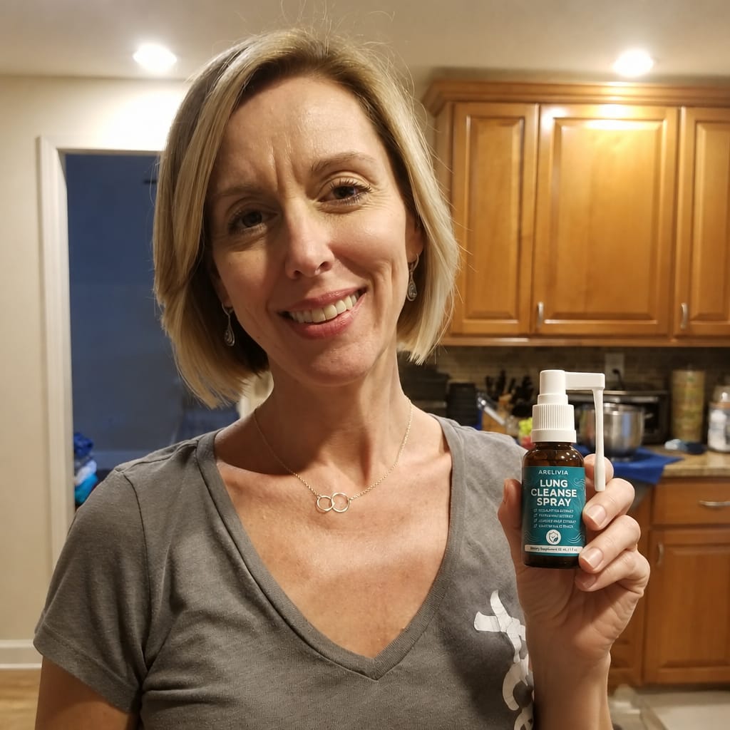 Customer photo review of Arelivia™ Lung Cleansing Spray