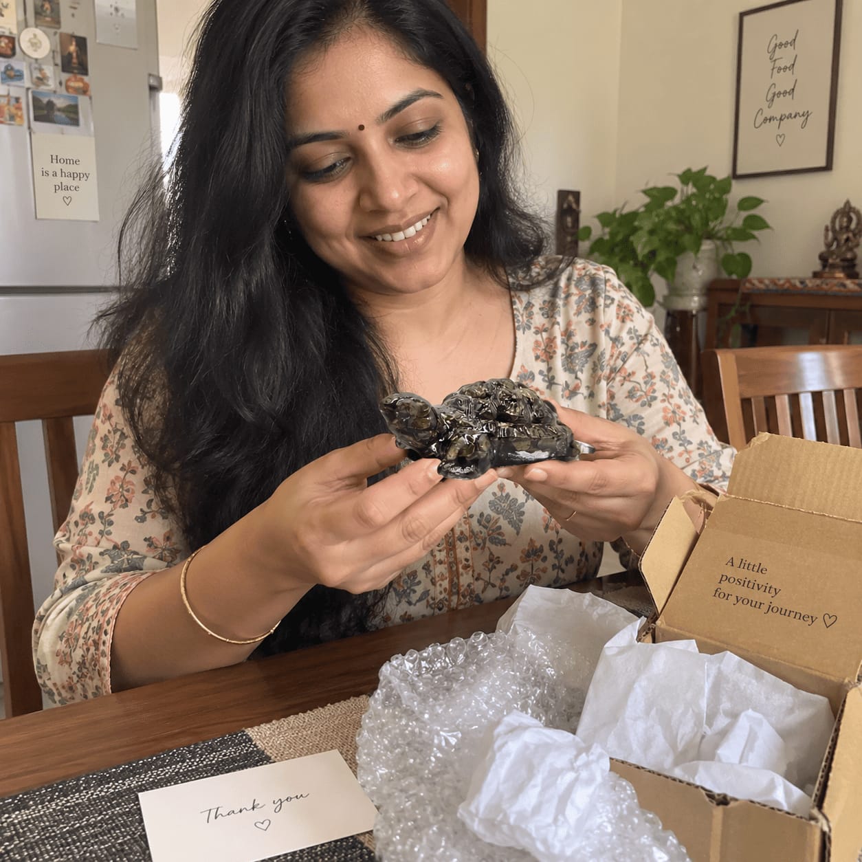 Customer photo review of Pyrite Tortoise Statue