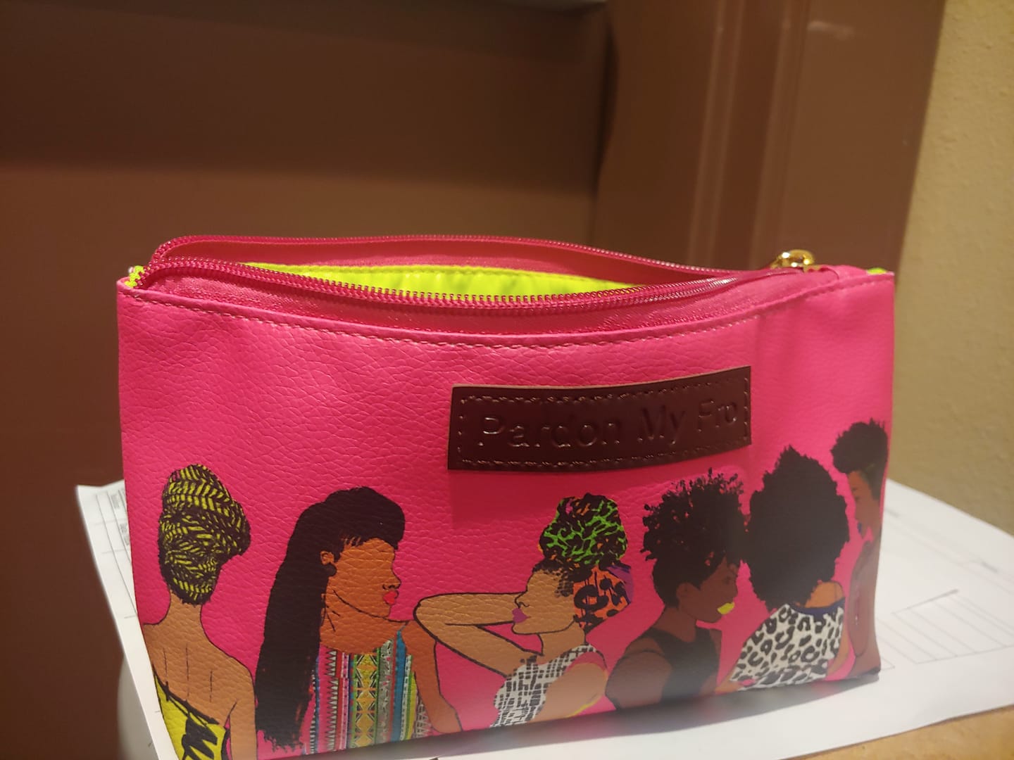 Customer photo review of Harlem Cosmetic Bag