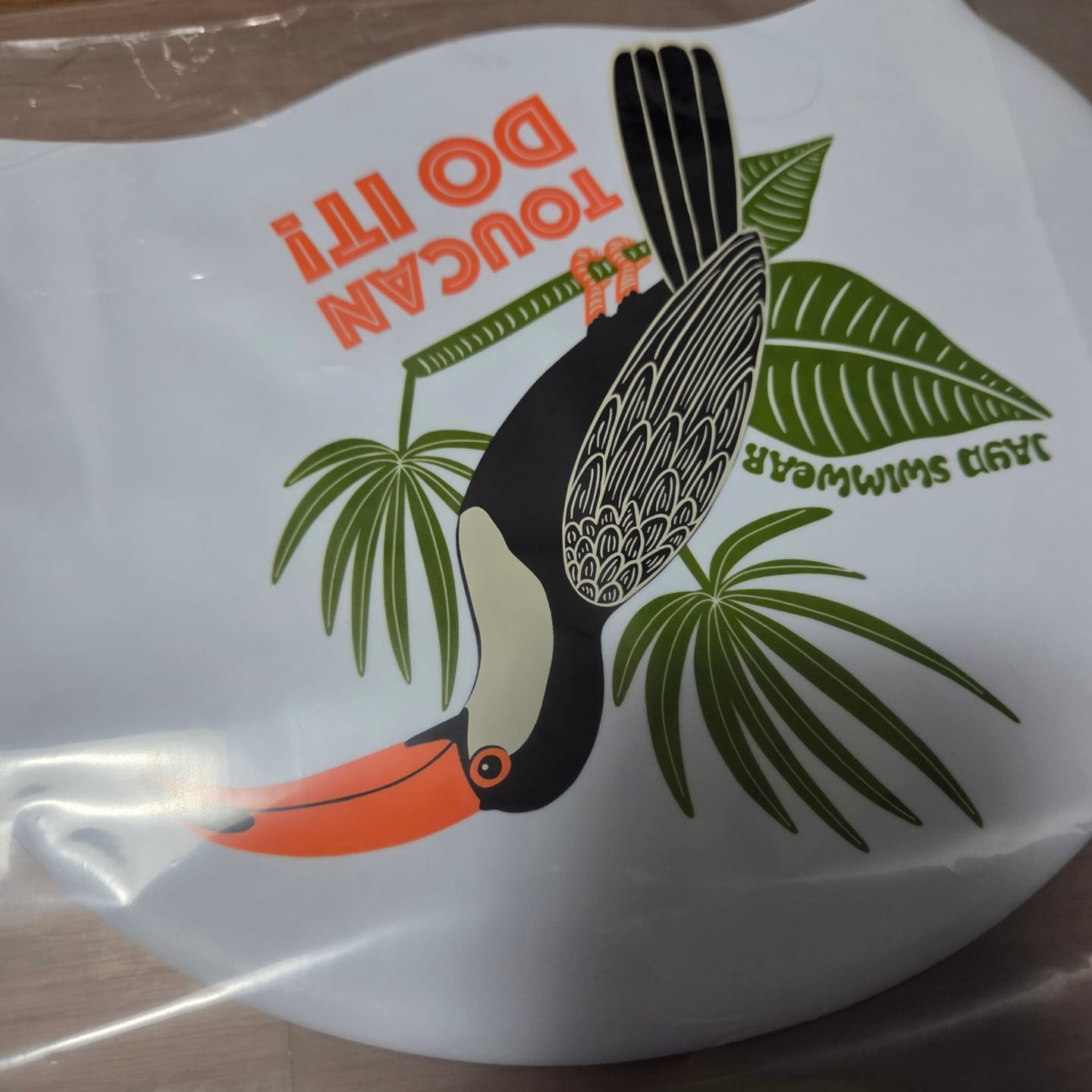 Customer photo review of JAYD Swim Cap - Toucan Do It