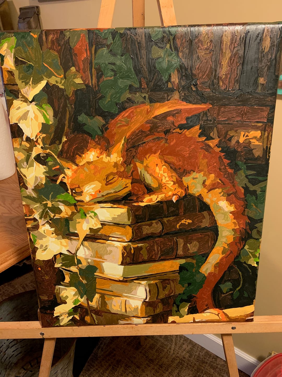 Customer photo review of The Quiet Guardian | Paint by Number
