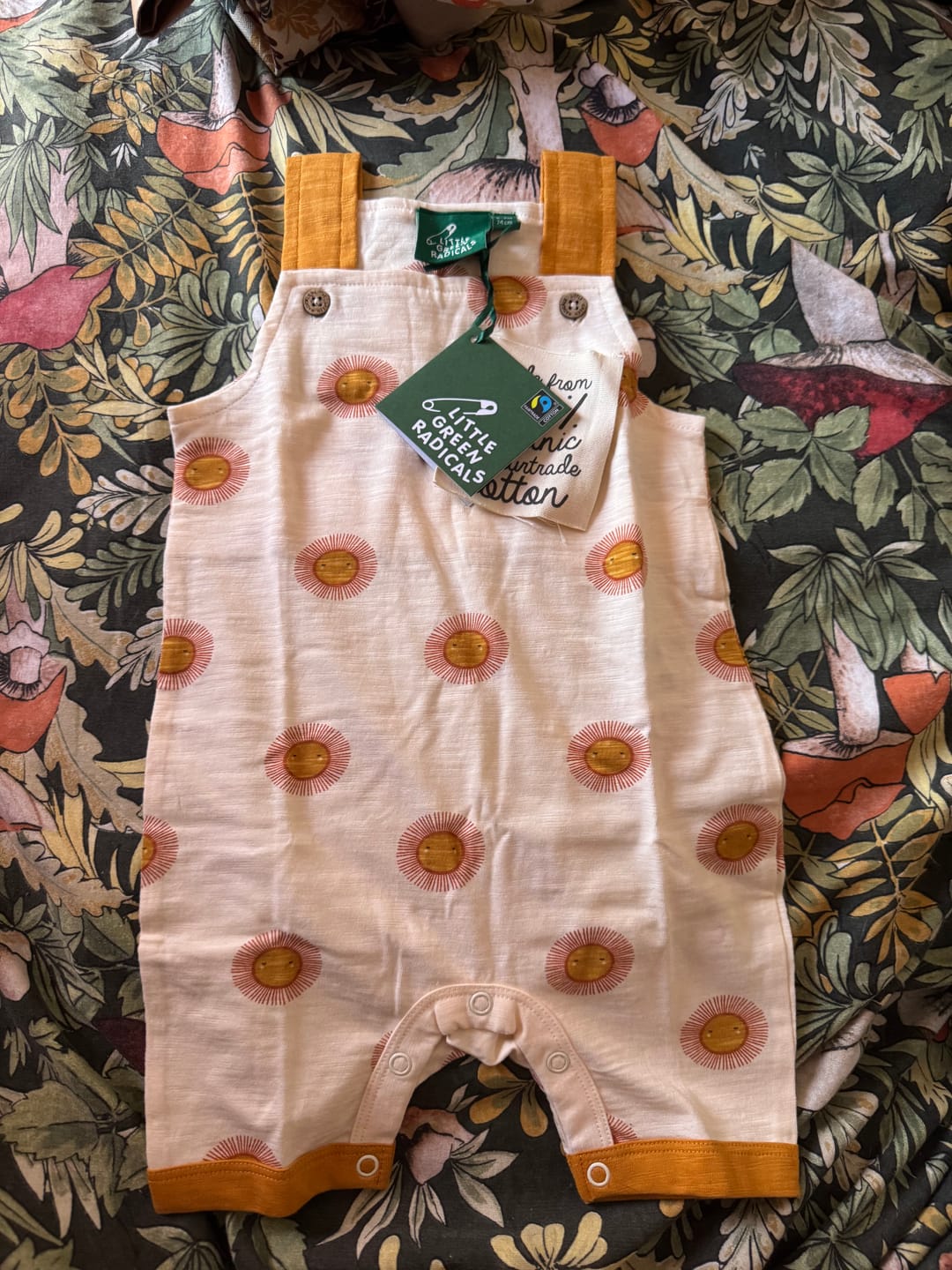 Customer photo review of Summer Sun Storytime Dungaree Shorts