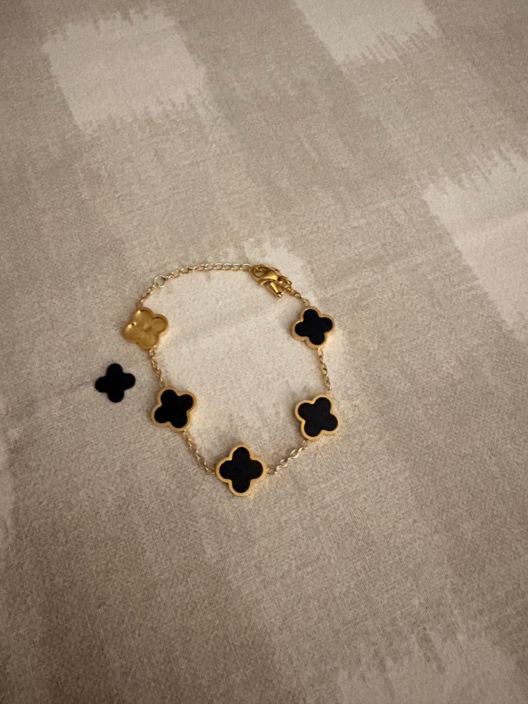 Customer photo review of Black Clover Bracelet