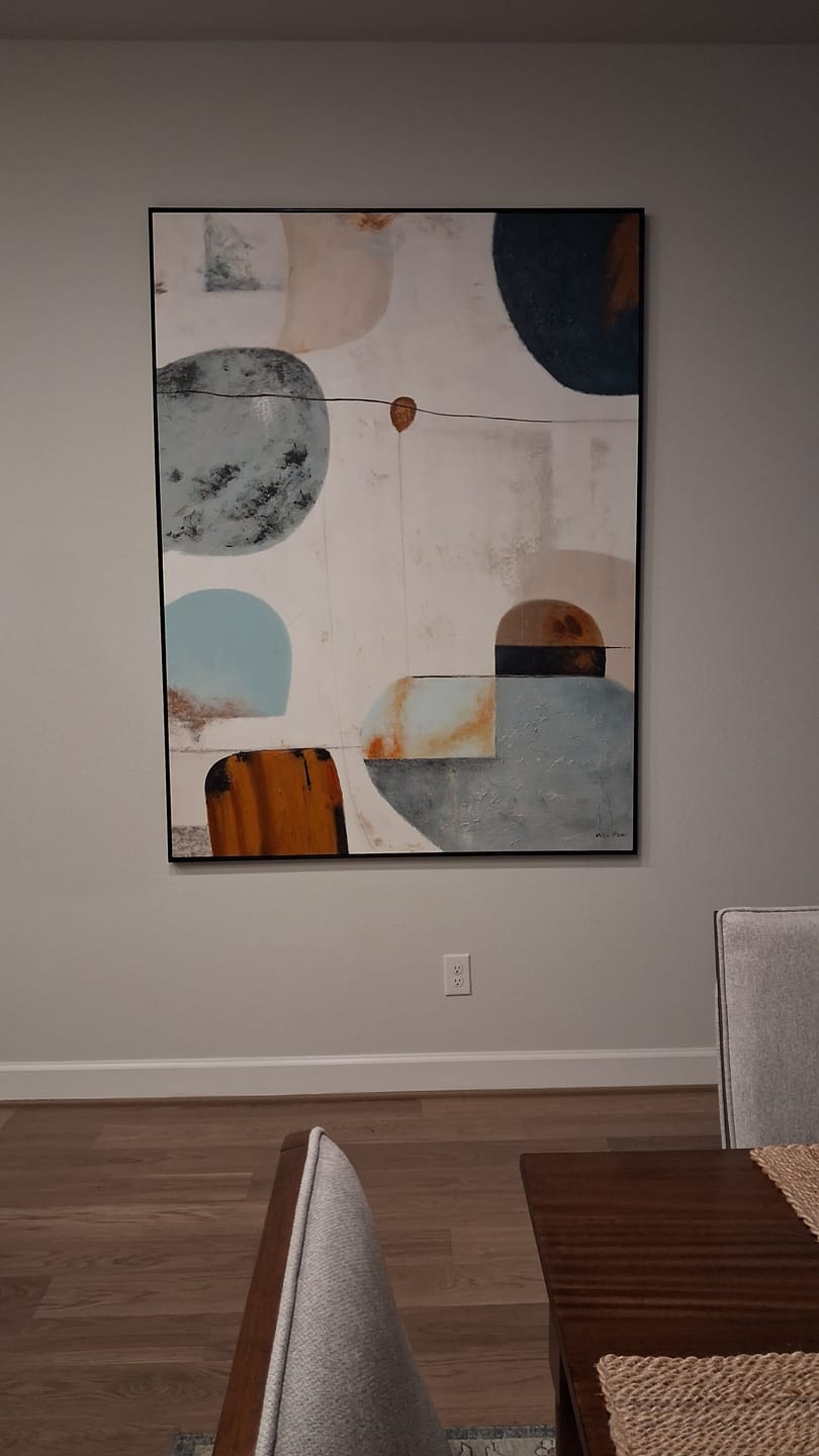 Customer photo review of Modern Abstract Art #ABAV609