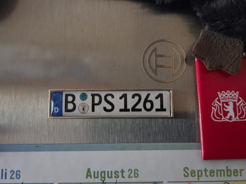 Customer photo review of Kühlschrankmagnet aus Metall - Kennzeichen Deutschland - individuell personalisierbar